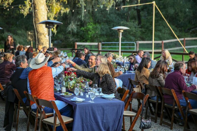 Amazing outdoor dining at Alisal Ranch in California